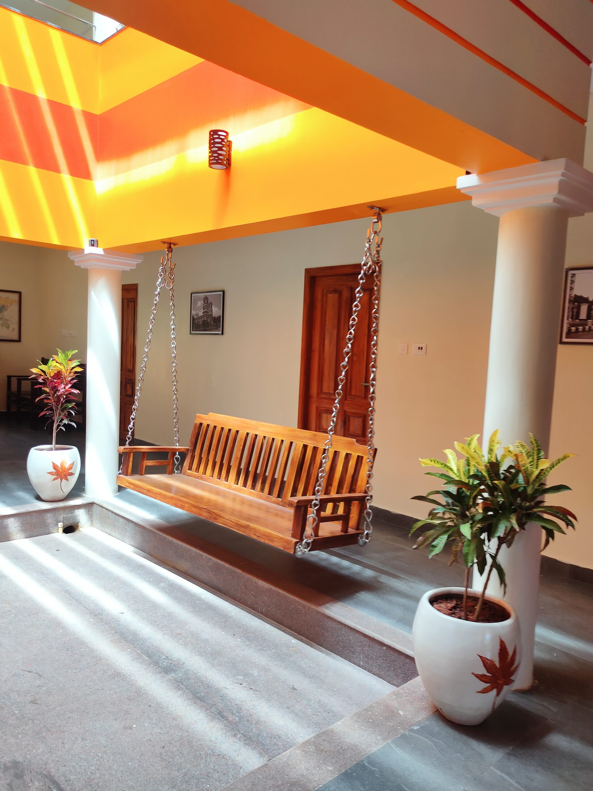 Modern building construction project by Brahmaa Builders